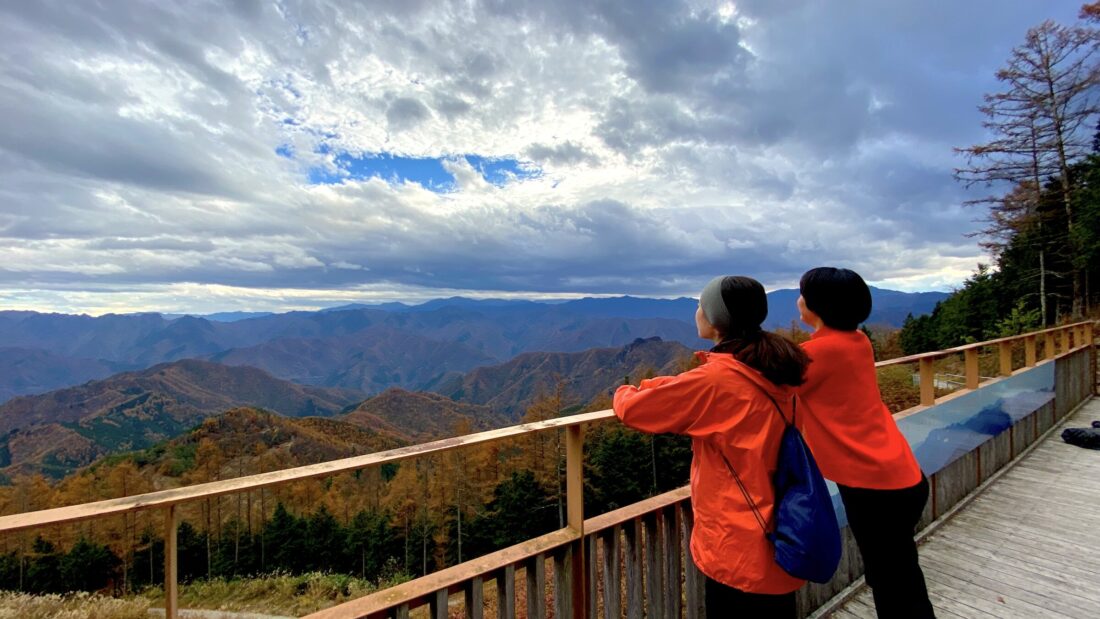 Fall Hiking in Uenomura: Mikabo Super Rindo Observation Deck