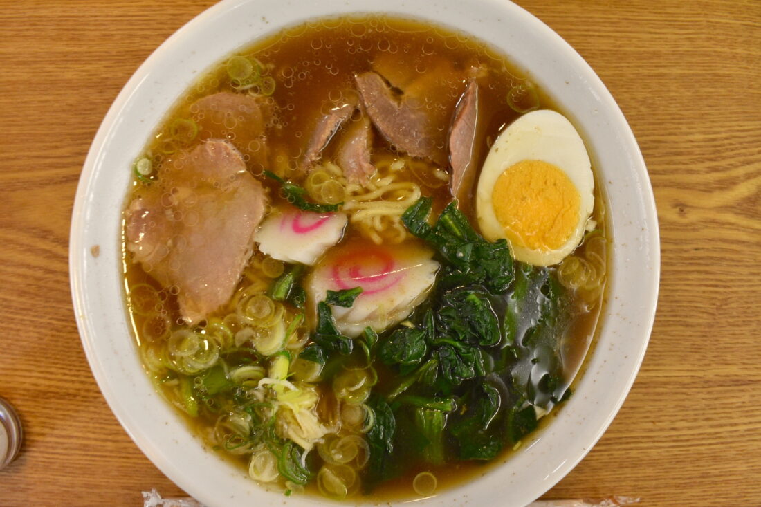 上野村の地域文化と歴史を体験する: しおじの湯 いのぶたチャーシュー麺